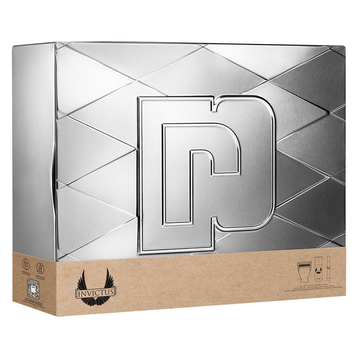 Set Invictus 3pzs 100ml EDT Spray / Desodorante 150 ml