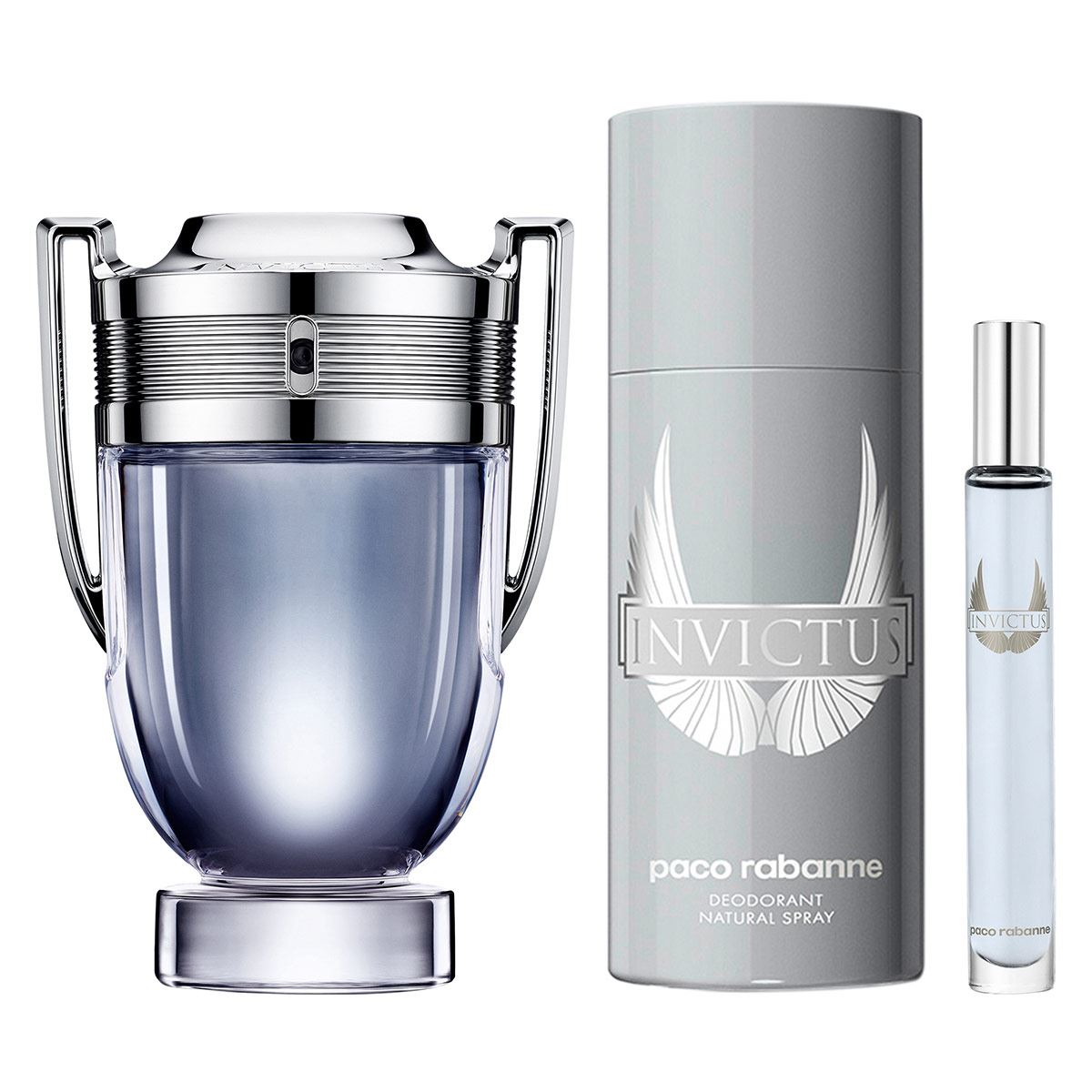 Set Invictus 3pzs 100ml EDT Spray / Desodorante 150 ml