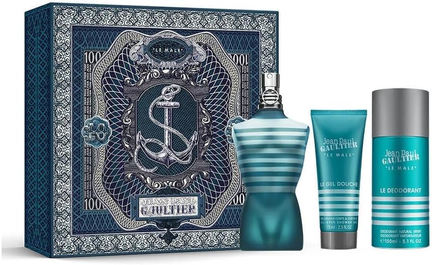 Set Jean Paul Gaultier Le Male 3pzs 125ml EDT Spray