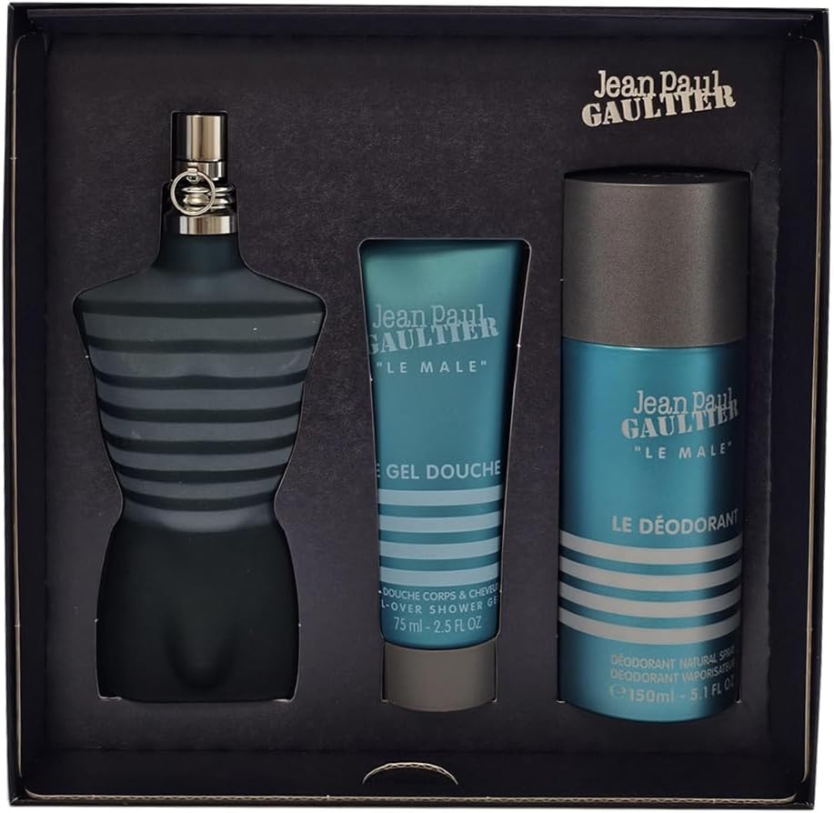 Set Jean Paul Gaultier Le Male 3pzs 125ml EDT Spray