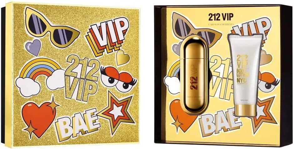 Set 212 VIP 2pzs 80ML EDP Spray / Body Lotion 100ml