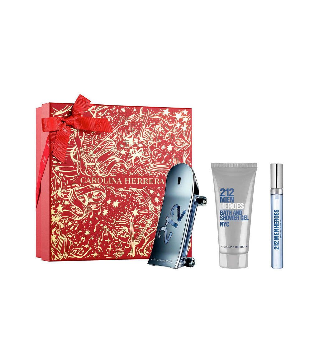 Set 212 Vip Black 3pzs 100ml EDP Spray / Shower Gel 100m