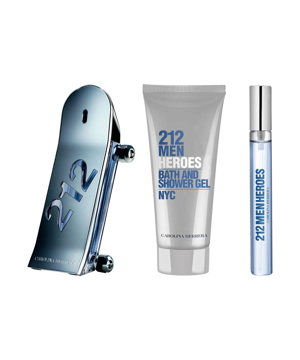 Set 212 Vip Black 3pzs 100ml EDP Spray / Shower Gel 100m