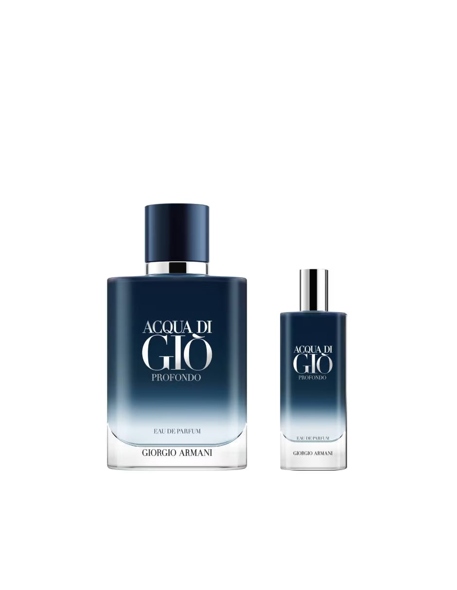 Set Acqua Di Gio Profondo 2pzs 75ml EDP Spray / 15ml E